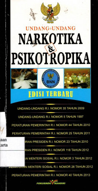 Undang-Undang Narkotika & Psikotropika