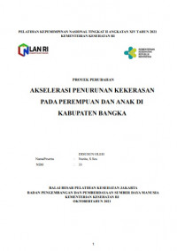 Akselerasi Penurunan Kekerasan Pada Perempuan dan Anak Di Kabupaten Bangka