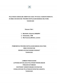 Pelatihan Konseling Menyusui Bagi Petugas Kabupaten/Kota DI Dinas Kesehatan Provinsi Kepulauan Bangka Belitung