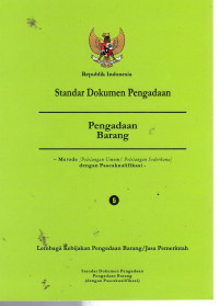 Standar Dokumen Pengadaan : Pengadaan Barang 5