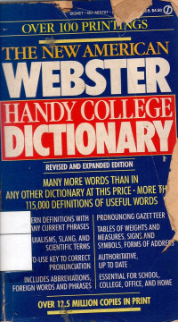 The New American Webster Handy College Dictionary