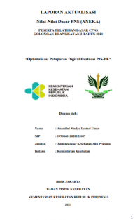 Optimalisasi Pelaporan Digital Evaluasi PIS-PK