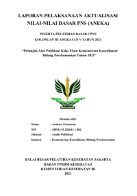 Petunjuk Alur Publikasi Kilas Ekon Kementerian Koordinator Bidang Perekonomian Tahun 2021