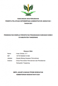 Peningkatan Kinerja Percepatan Penanganan Kawasan Kumuh Di Kabupaten Tangerang
