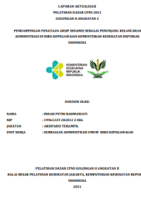 Pedampingan Penataan Arsip Dinamis Sebagai Penunjang Kelancaran Administrasi di Biro Kepegawaian Kementrian Kesehatan Republik Indonesia