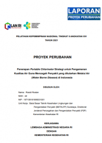 Penerapan Portable Chlorinator Strategi untuk
Pengamanan Kualitas Air Guna Mencegah Penyakit yang
ditularkan Melalui Air (Water Borne Disease) di Indonesia