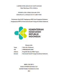 Pembuatan Draft SOP Penghapusan BMN dan Pengajuan Dokumen Penghapusan BMN di Sekretariat Konsil Tenaga Kesehatan Indonesia