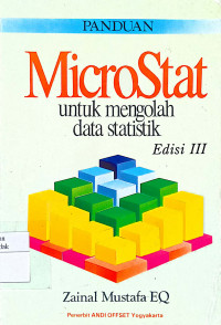 Panduan MicroStat : untuk mengolah data statistik